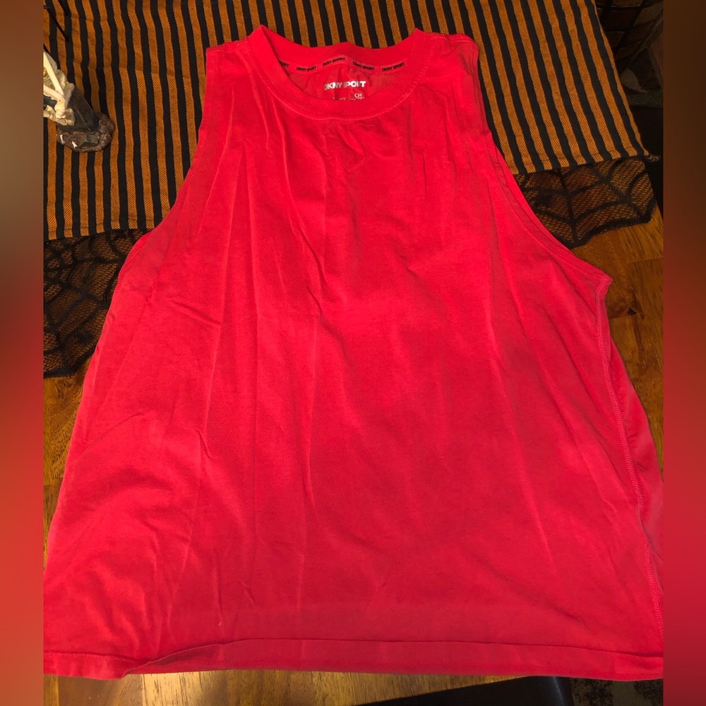 DKNY Sport Women's Vibrant Red Muscle Tee